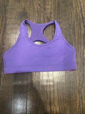 Tween Girks Non-padded Purple Racerback Sports Bra